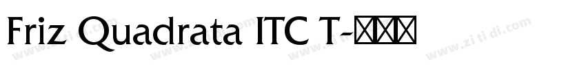 Friz Quadrata ITC T字体转换